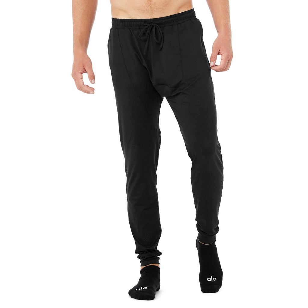 Calcetines Alo Yoga Calle Hombre Negros | FDQA52683