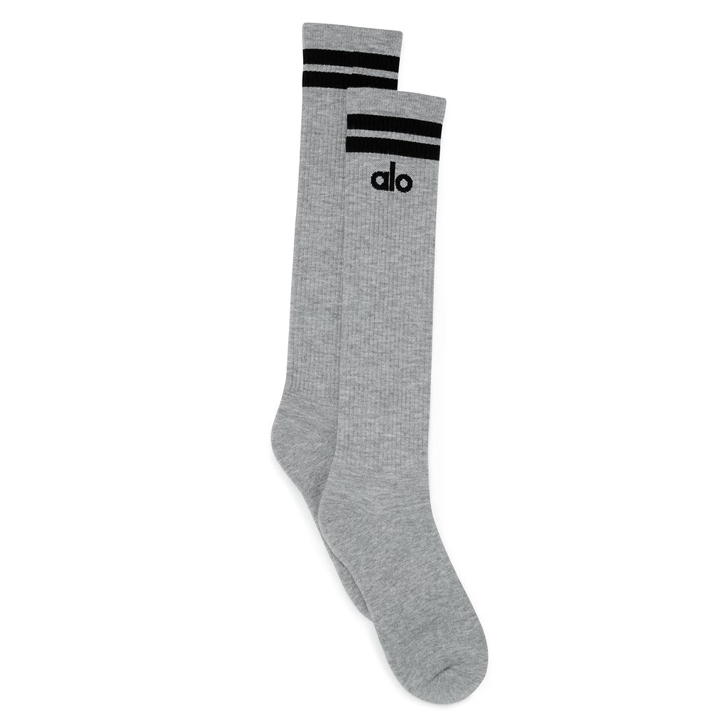 Calcetines Alo Yoga Knee-High Throwback Mujer Grises | KFWC36104
