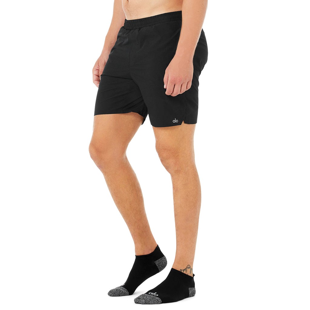 Calcetines Alo Yoga Performance Tab Hombre Negros | OFCT24317