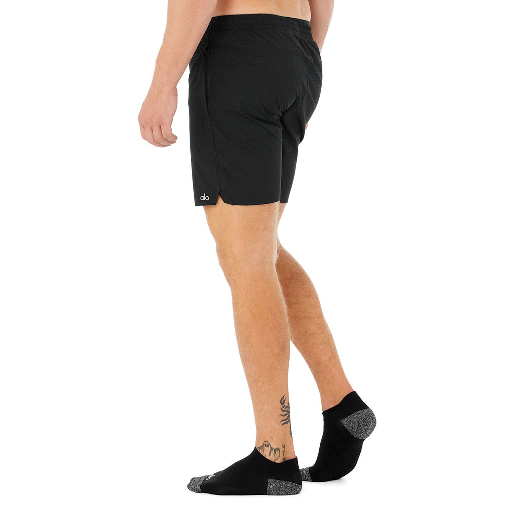 Calcetines Alo Yoga Performance Tab Hombre Negros | OFCT24317