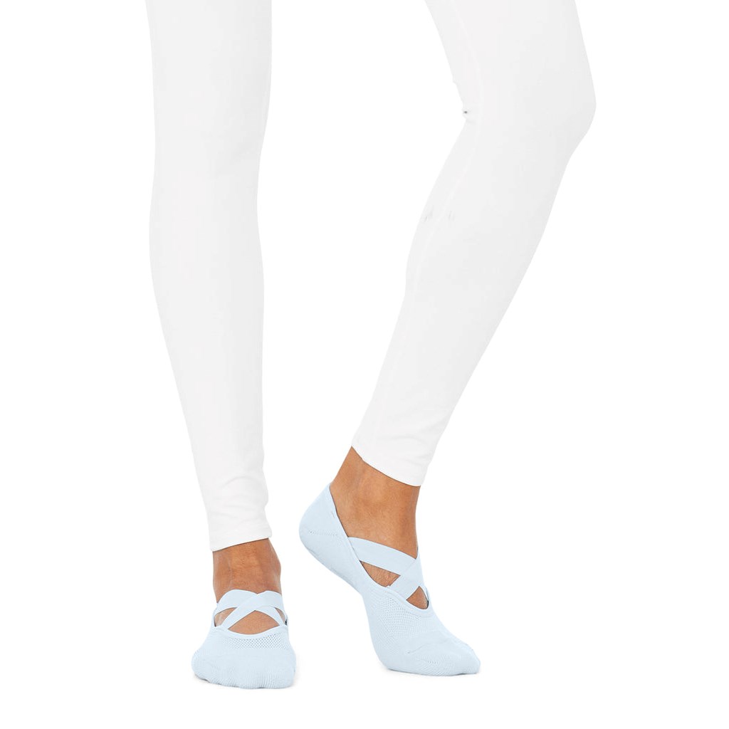 Calcetines Alo Yoga Pivot Barre Mujer Azules | DRAO21546