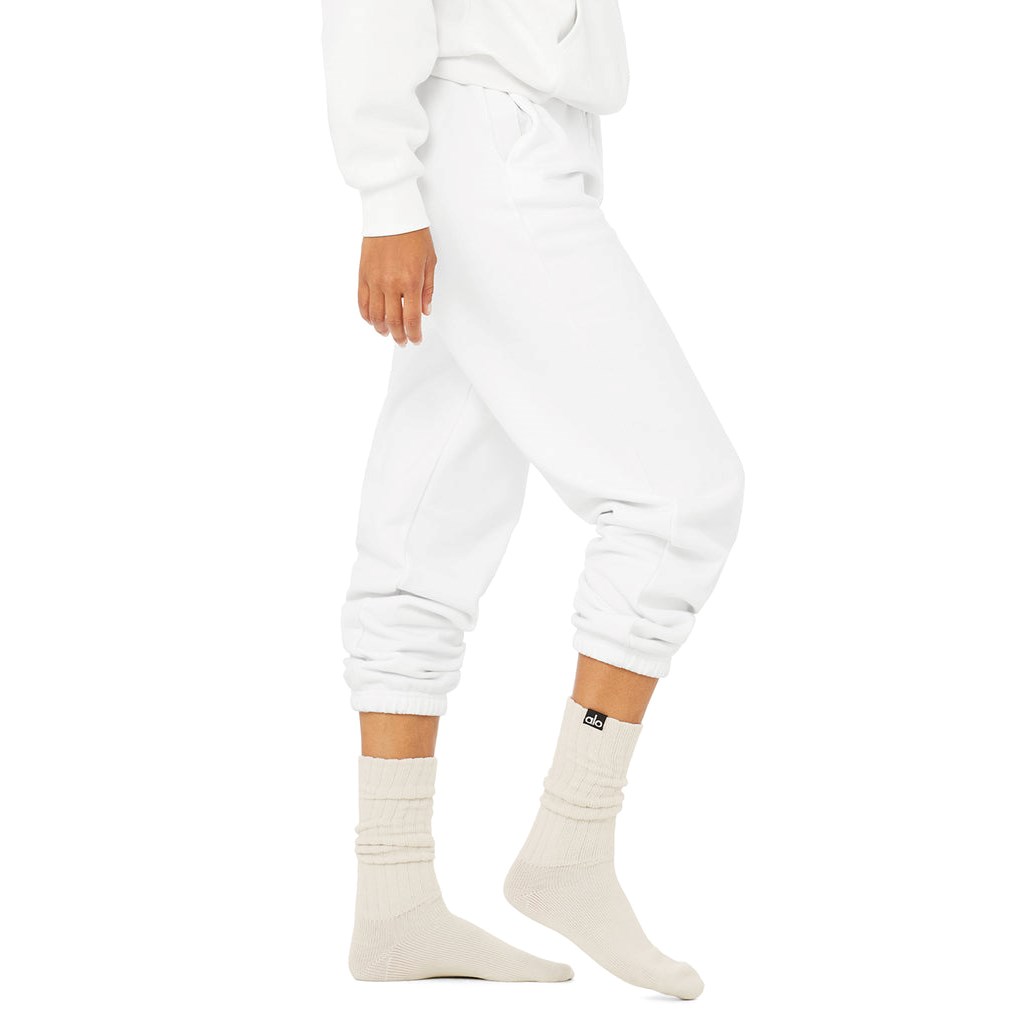 Calcetines Alo Yoga Scrunch Mujer Beige | YRJX62018