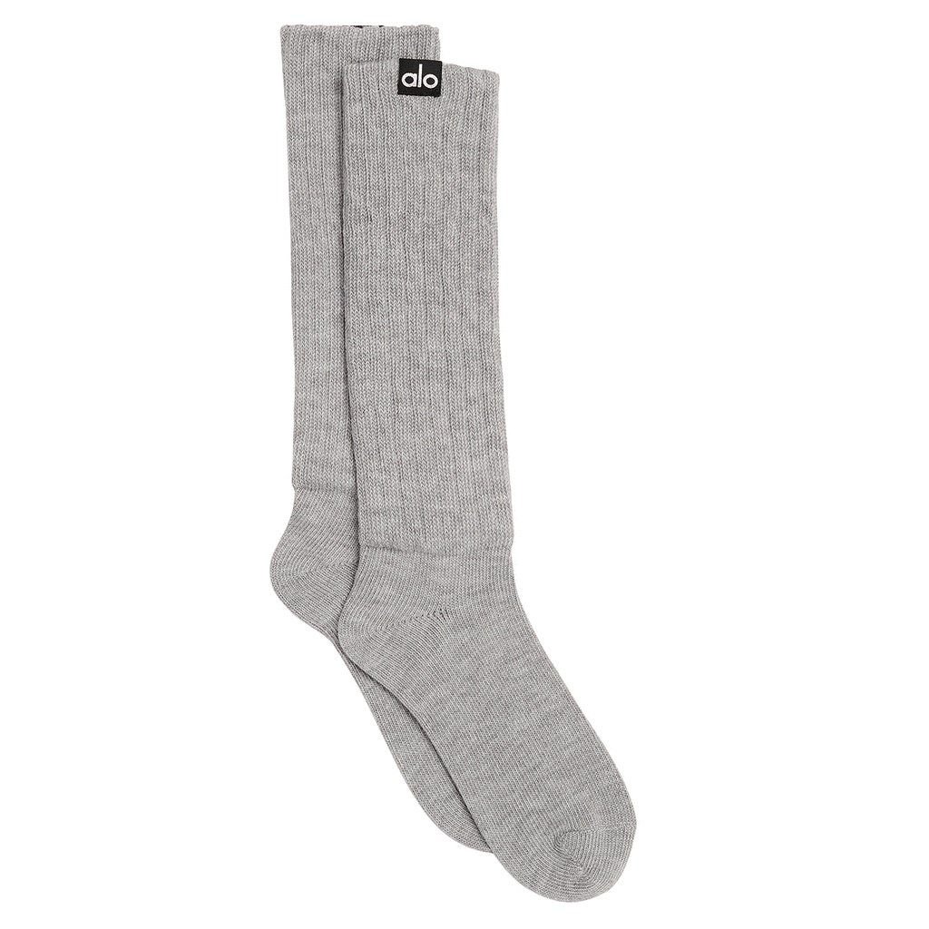 Calcetines Alo Yoga Scrunch Mujer Grises | RVXB65078