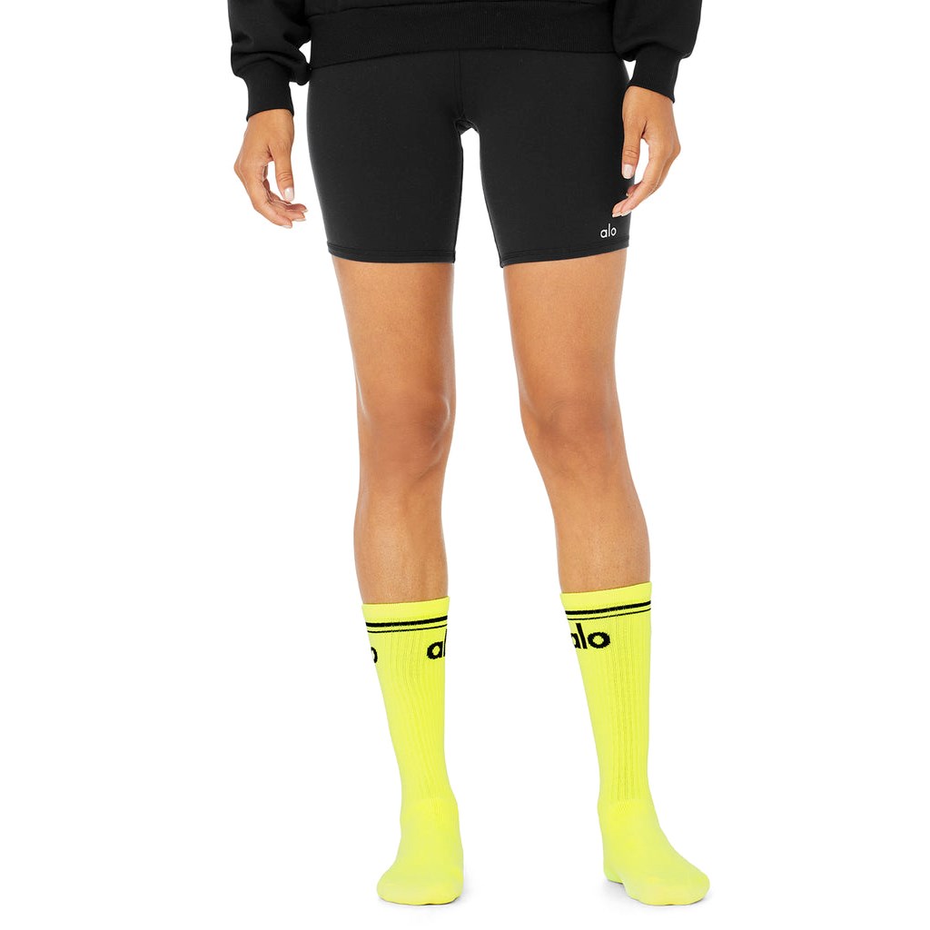 Calcetines Alo Yoga Throwback Mujer Amarillos | VNKQ02685
