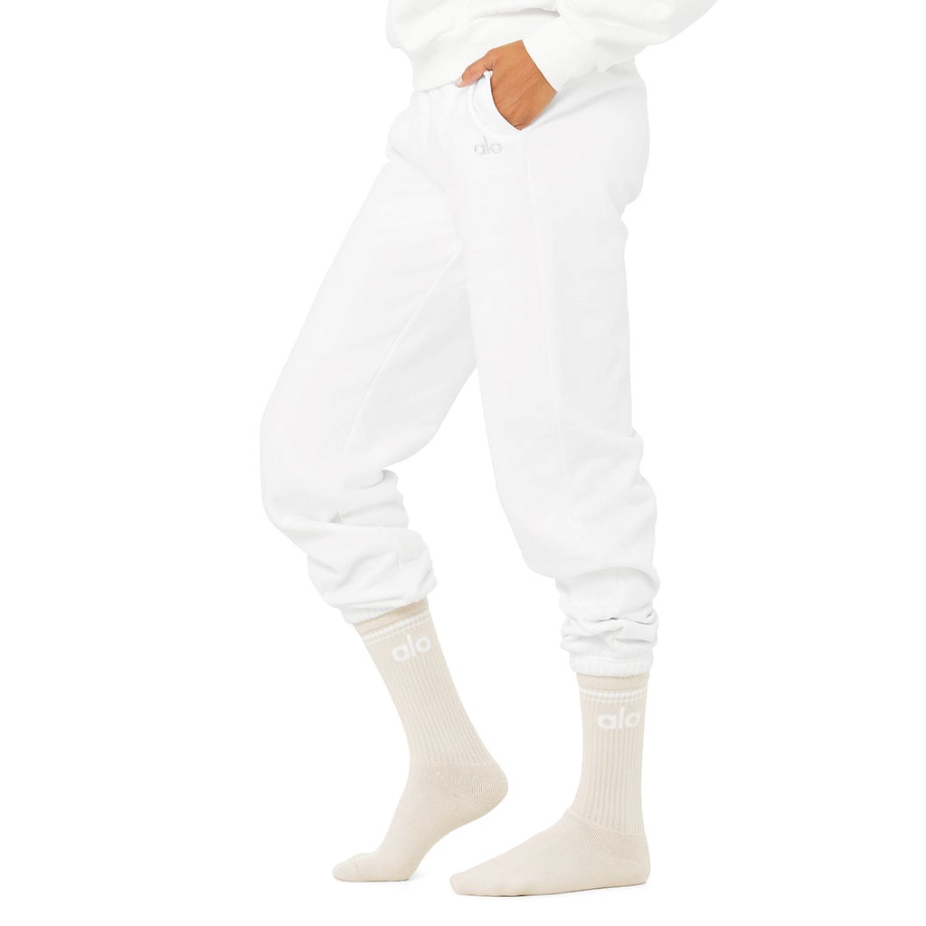 Calcetines Alo Yoga Throwback Mujer Beige | IHRL36850