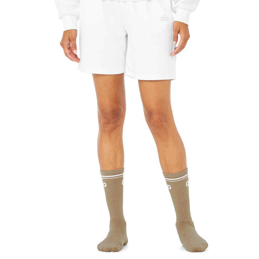 Calcetines Alo Yoga Throwback Mujer Beige | LHQU24137