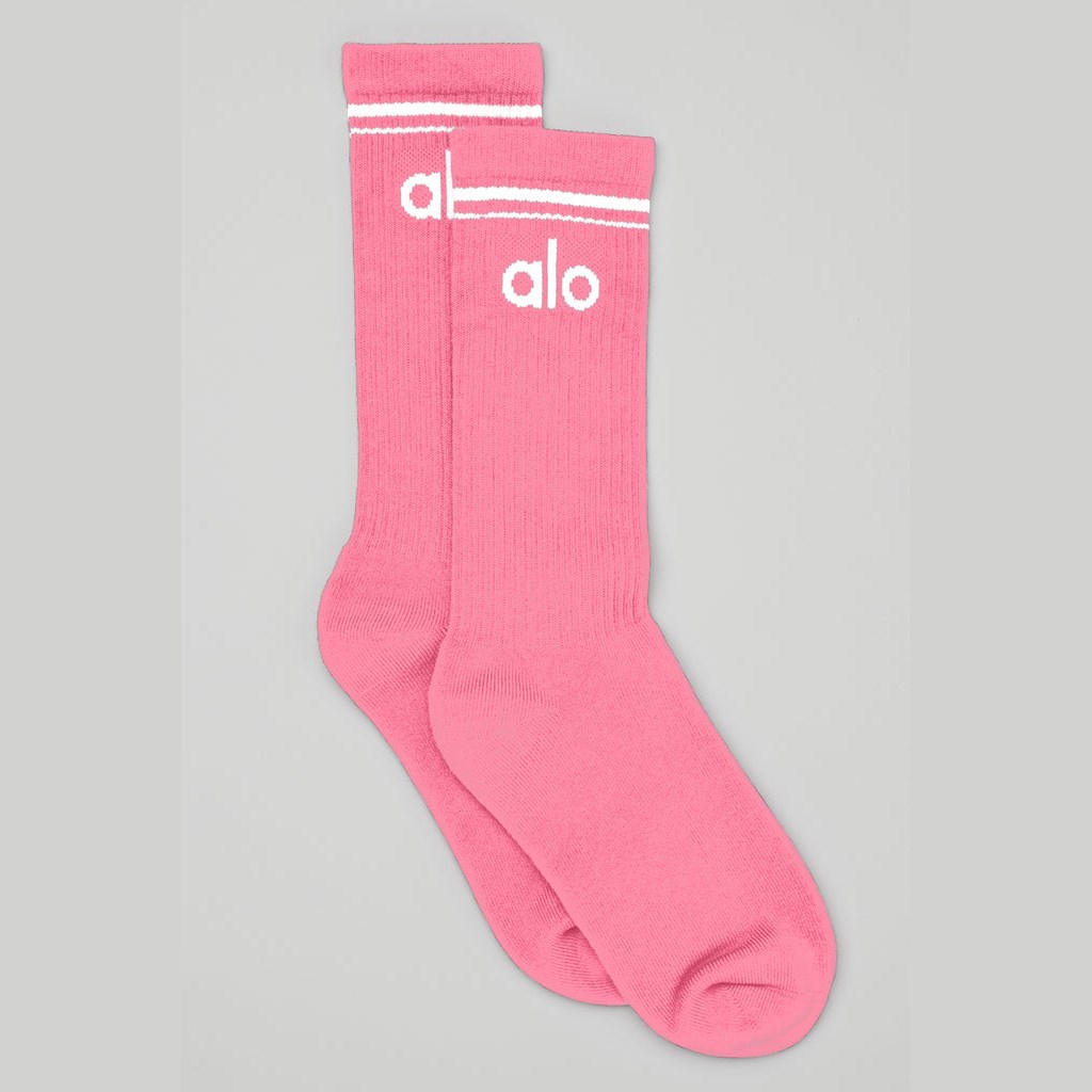 Calcetines Alo Yoga Unisex Throwback Hombre Rosas | BYDE48260
