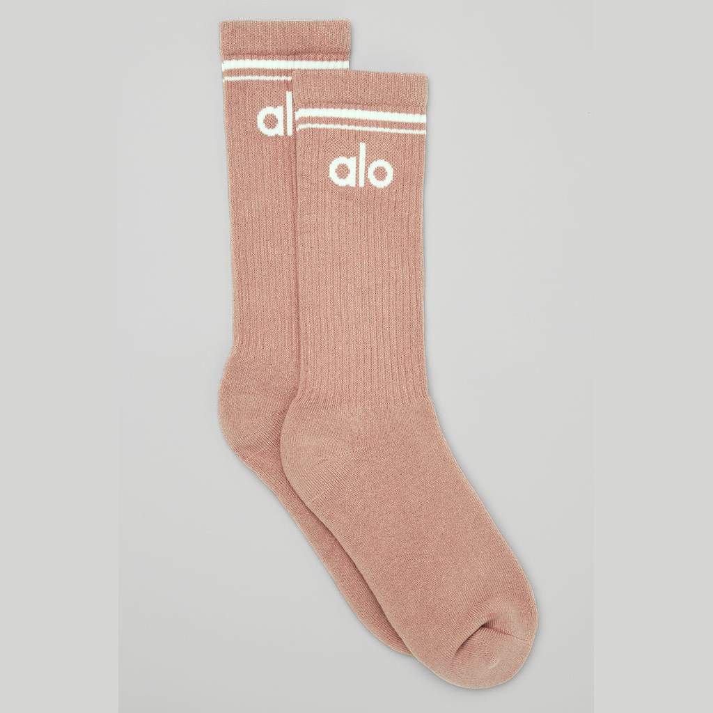 Calcetines Alo Yoga Unisex Throwback Hombre Rosas | BYUX56402