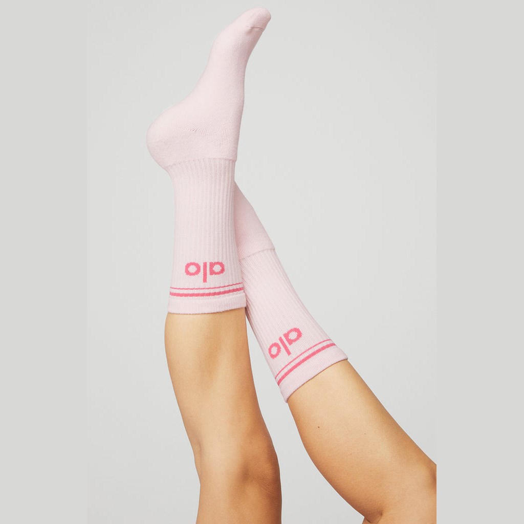 Calcetines Alo Yoga Unisex Throwback Hombre Rosas | DBPC15978