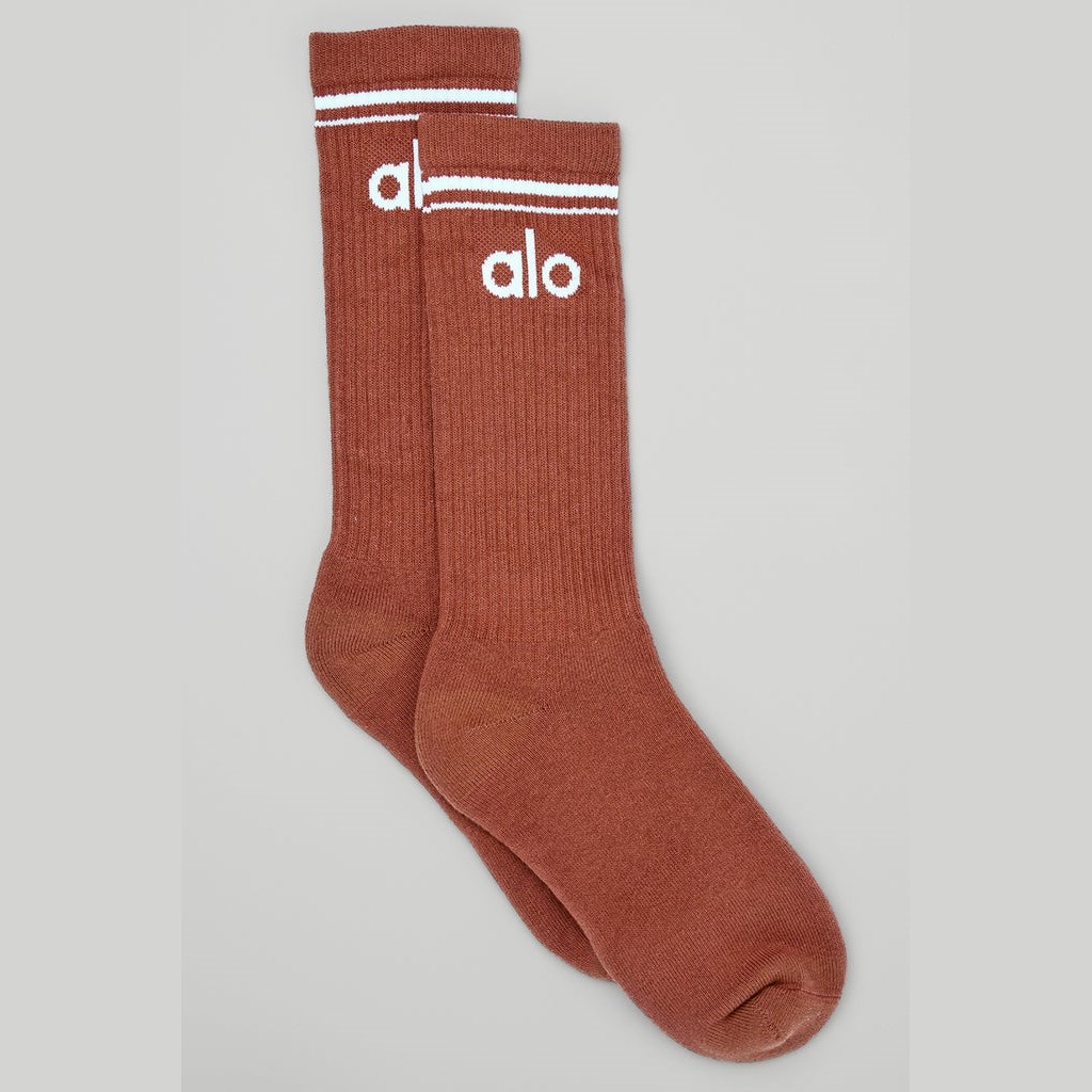 Calcetines Alo Yoga Unisex Throwback Hombre Marrom | KHML16973