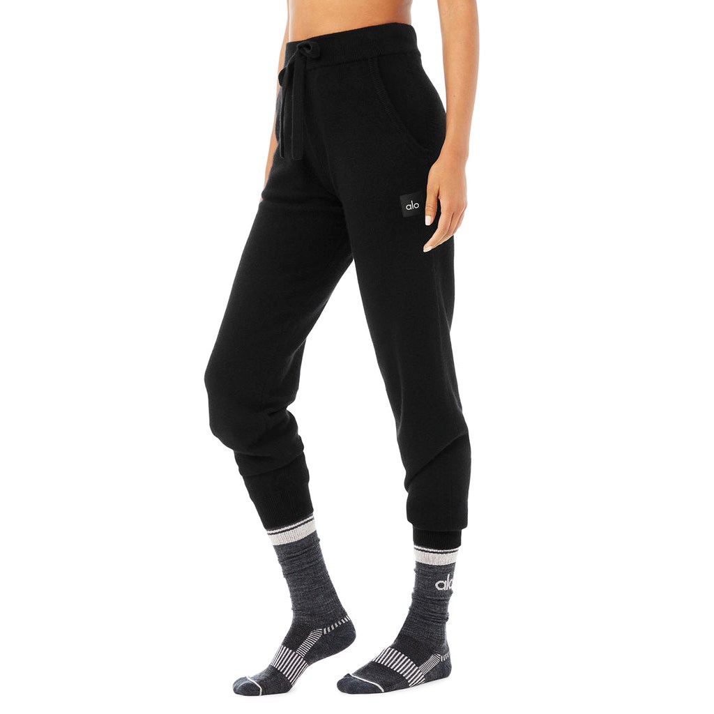 Calcetines Alo Yoga Wool-Tech Crew Mujer Grises | DTKA36412