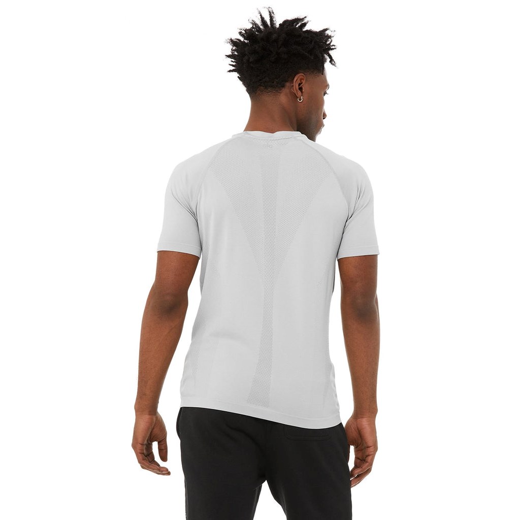 Camiseta Alo Yoga Amplify Seamless Corta Sleeves Hombre Grises | EOWY92541