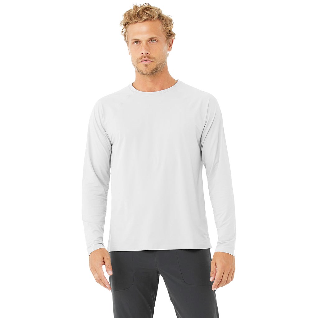 Camiseta Alo Yoga Idol Performance Long Sleeve Hombre Grises | THKQ18739