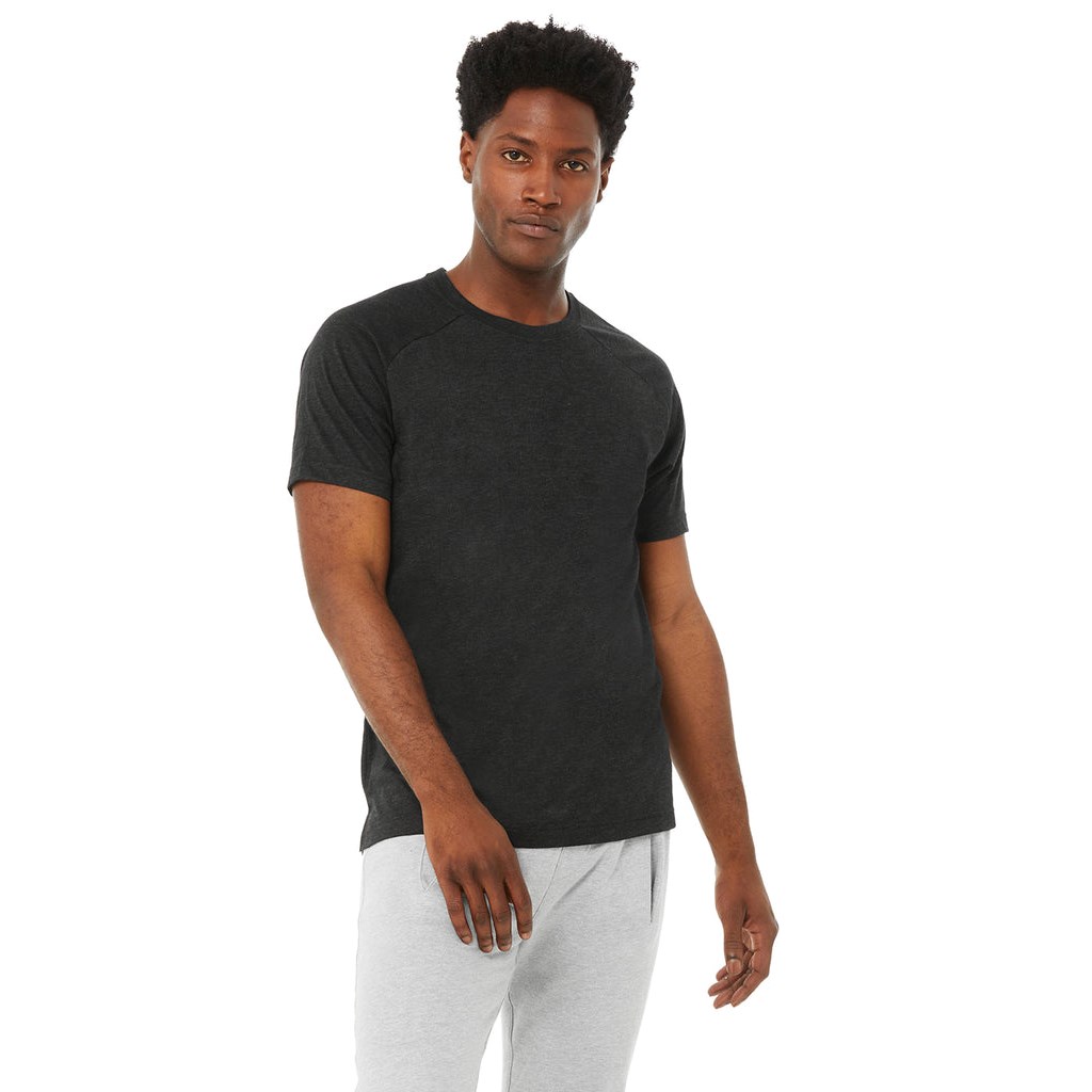 Camiseta Alo Yoga The Triumph Crew Neck Corta Sleeves Hombre Negros | NZAE65970