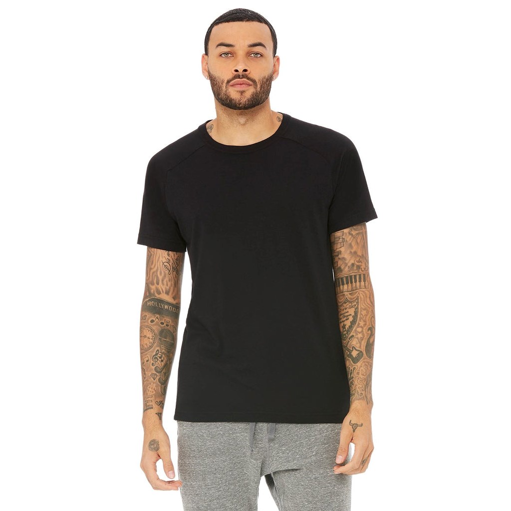 Camiseta Alo Yoga Triumph Crew Neck Corta Sleeves Hombre Negros | DLWC24759