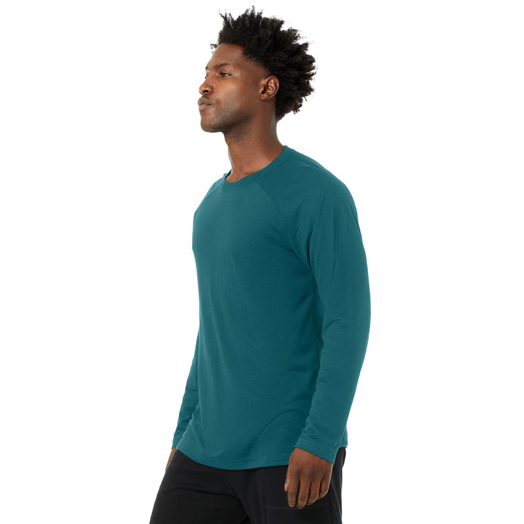 Camiseta Alo Yoga Triumph Long Sleeve Hombre Azules | EXRP42951