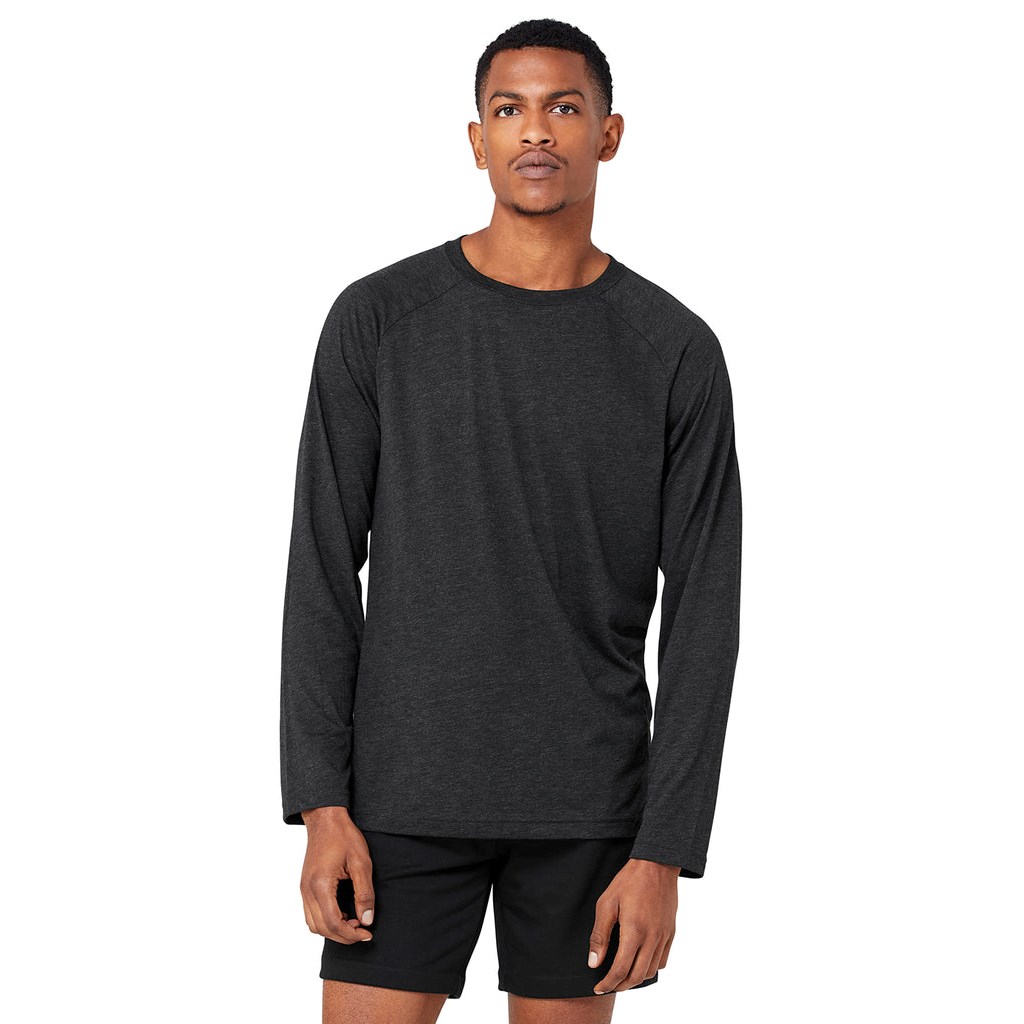 Camiseta Alo Yoga Triumph Long Sleeve Hombre Negros | KCIR47051