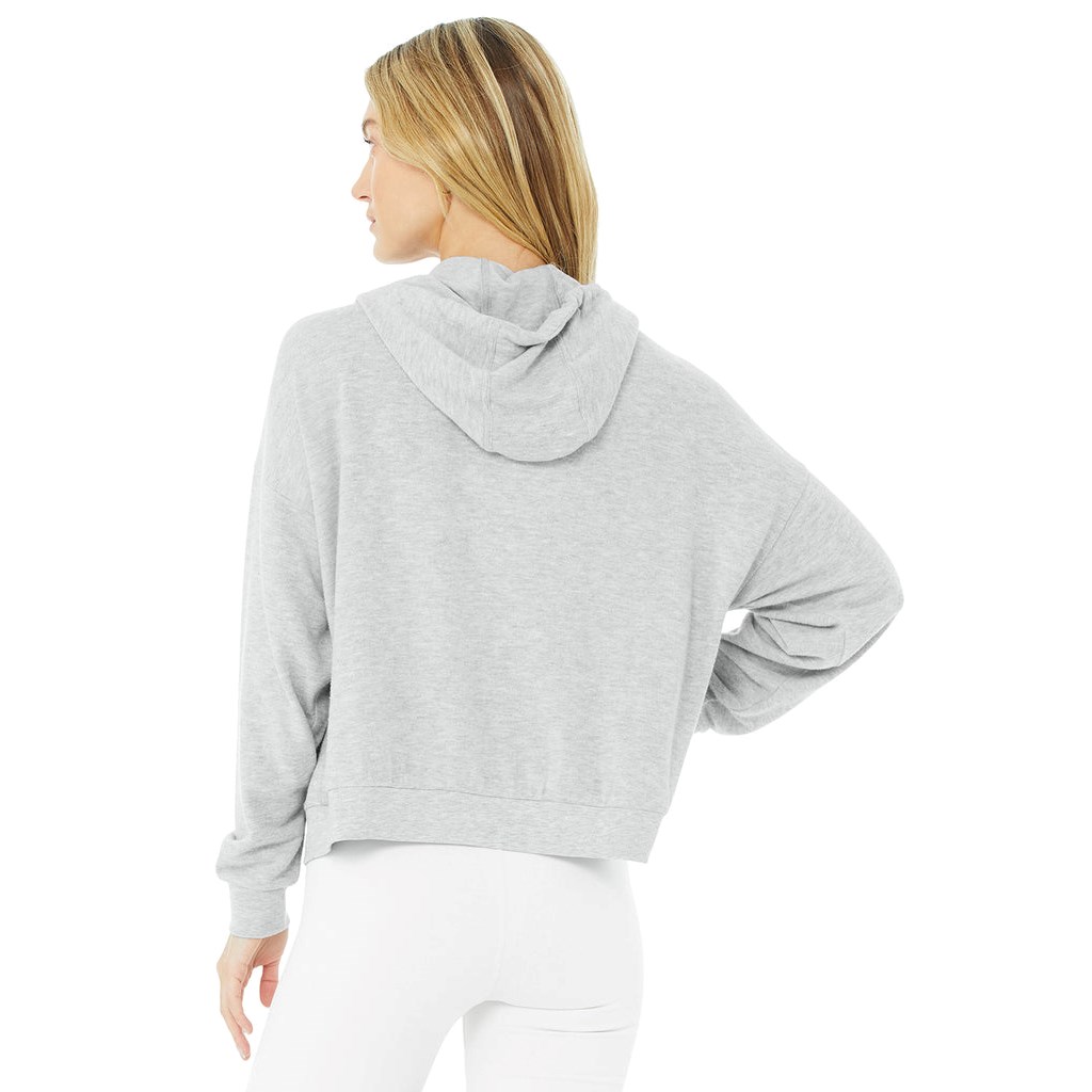 Chaquetas Alo Yoga Alolux Soho Full Zip Mujer Grises | GZTX04793