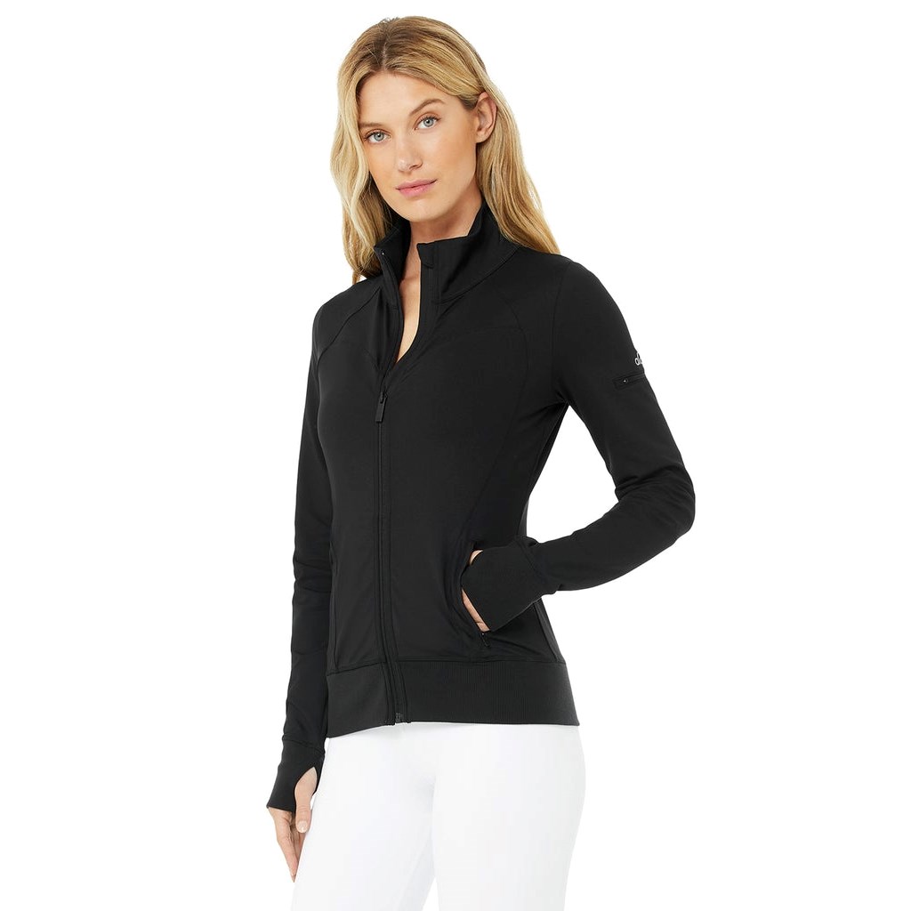 Chaquetas Alo Yoga Contour Mujer Negros | EWYU94028