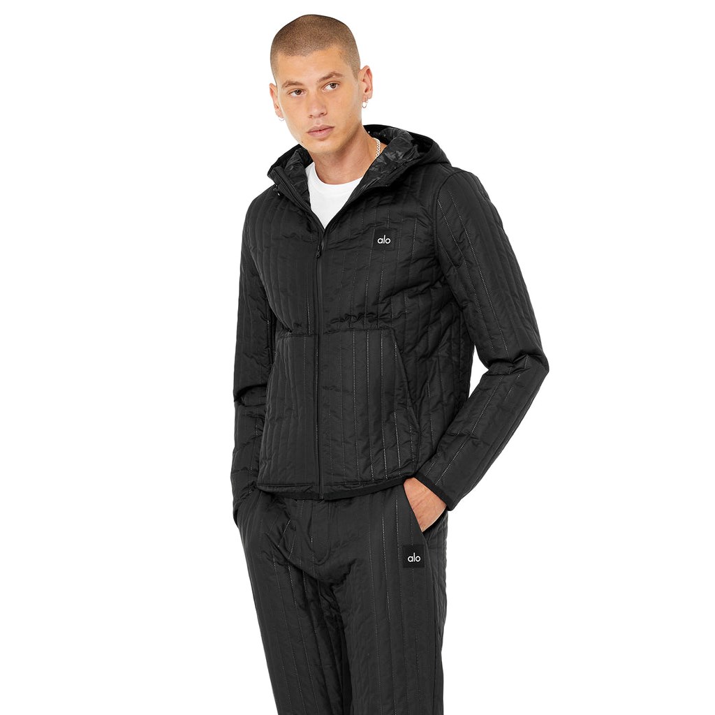 Chaquetas Alo Yoga Future Hombre Negros | KMBH38294