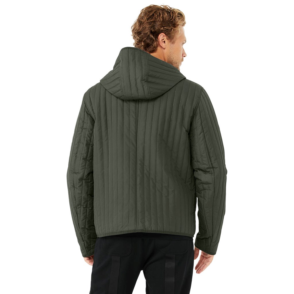 Chaquetas Alo Yoga Future Hombre Verdes | QYBZ23765