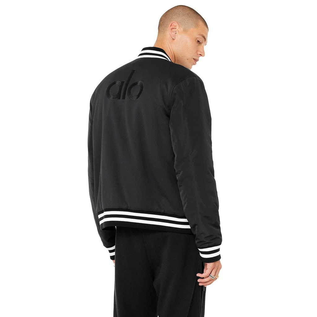 Chaquetas Alo Yoga G.O.A.T Hombre Negros | QDBG67305