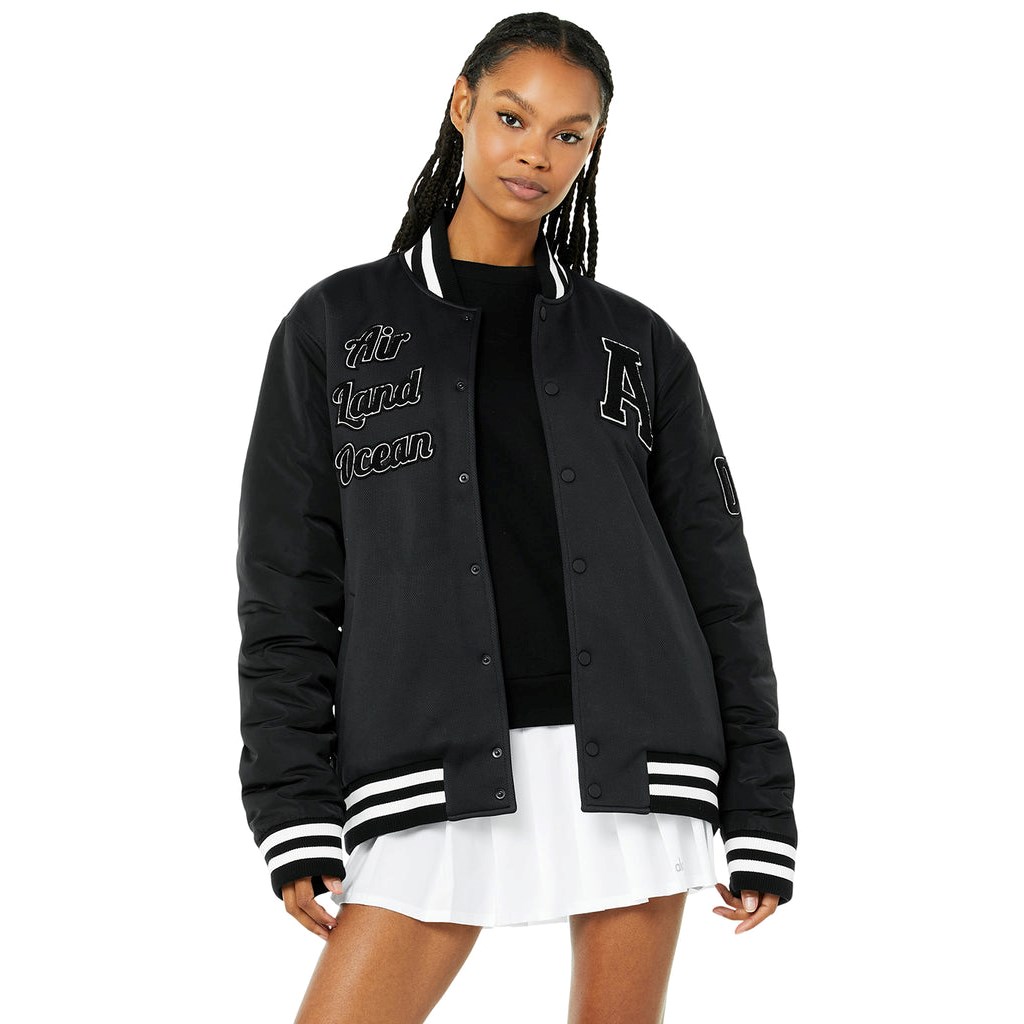 Chaquetas Alo Yoga G.O.A.T Mujer Negros | WLBV14207