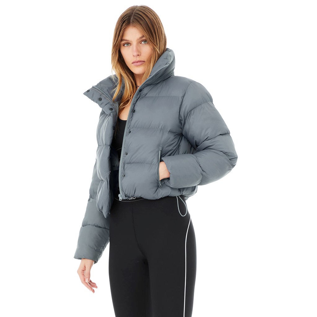 Chaquetas Alo Yoga Gold Rush Puffer Mujer Azules | PYFA24183