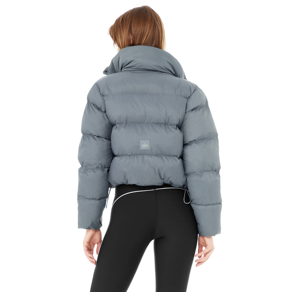 Chaquetas Alo Yoga Gold Rush Puffer Mujer Azules | PYFA24183
