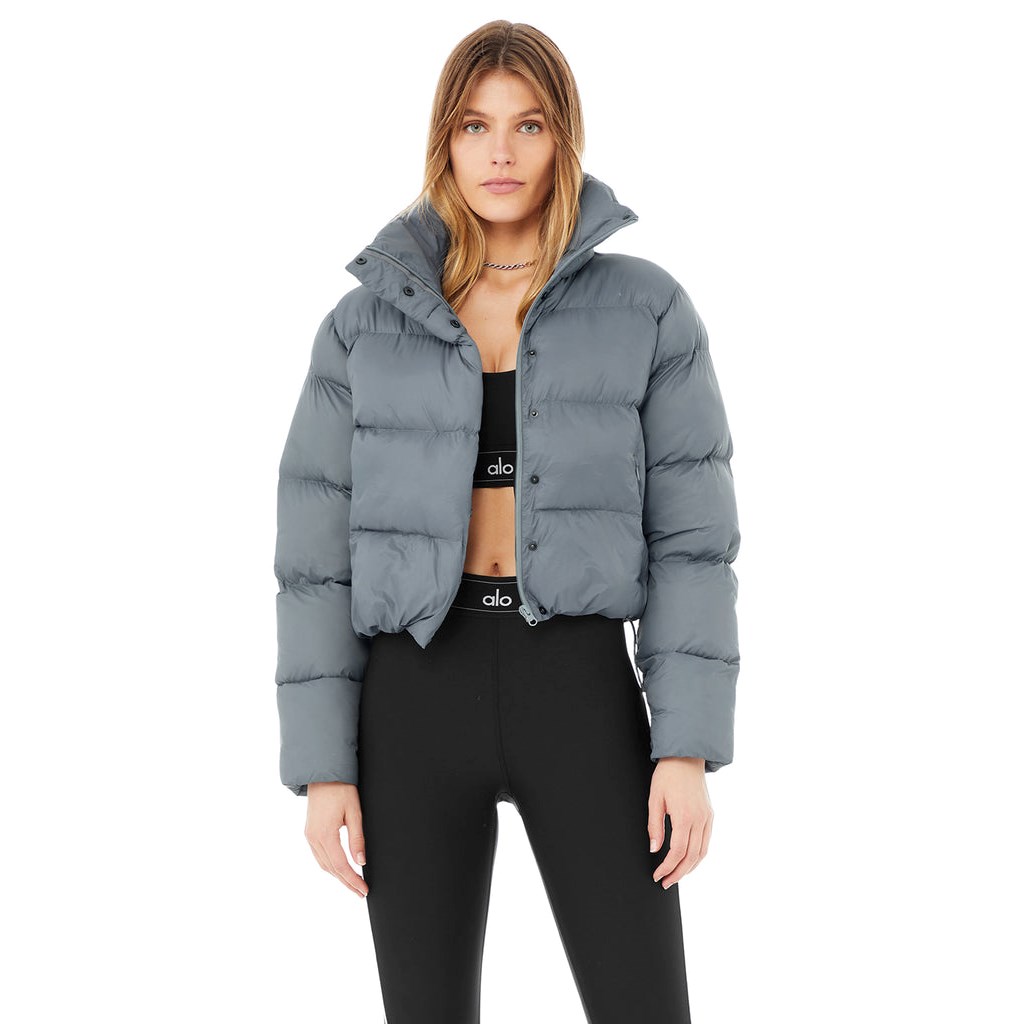 Chaquetas Alo Yoga Gold Rush Puffer Mujer Azules | PYFA24183