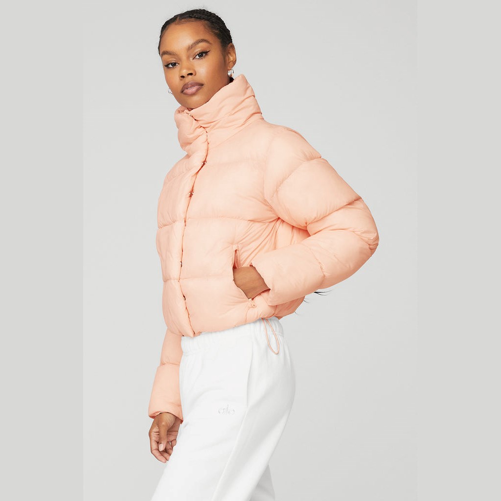 Chaquetas Alo Yoga Gold Rush Puffer Mujer Naranjas | QWDI42637