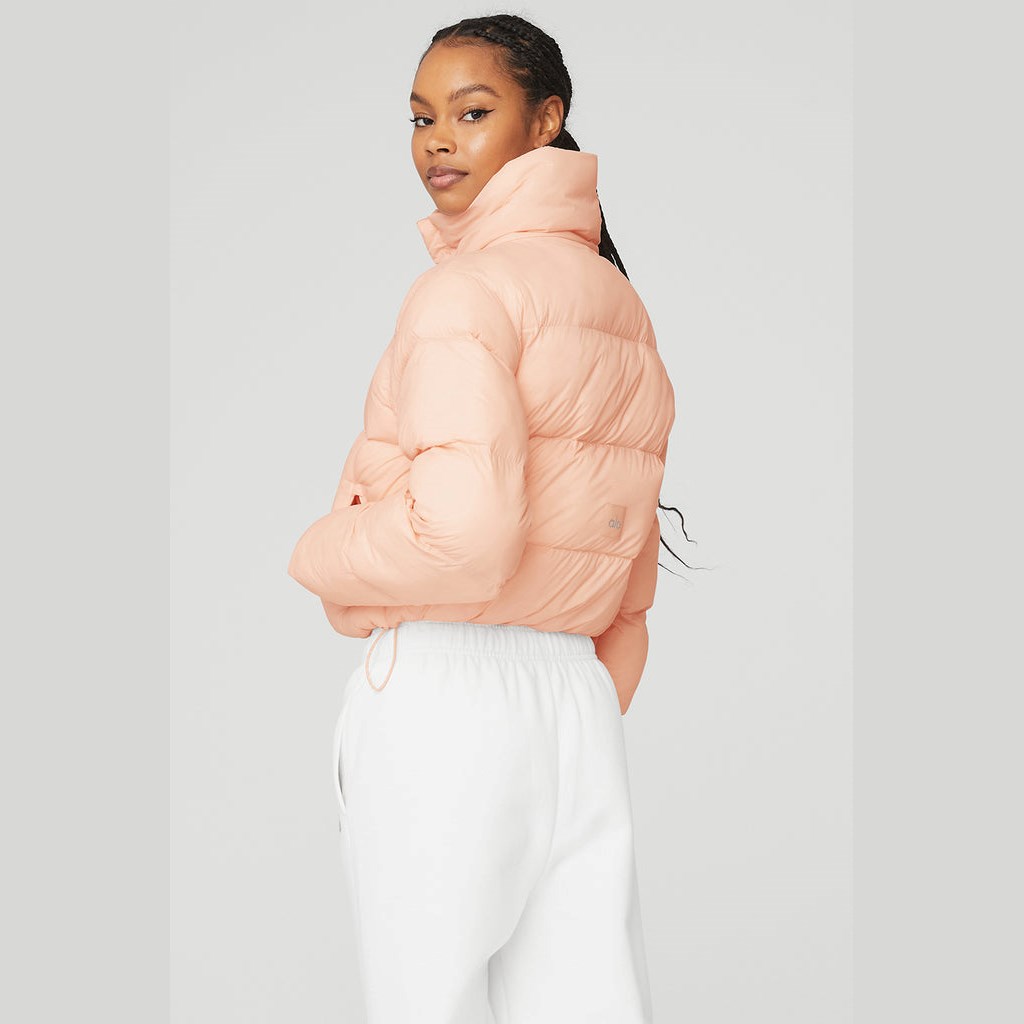 Chaquetas Alo Yoga Gold Rush Puffer Mujer Naranjas | QWDI42637
