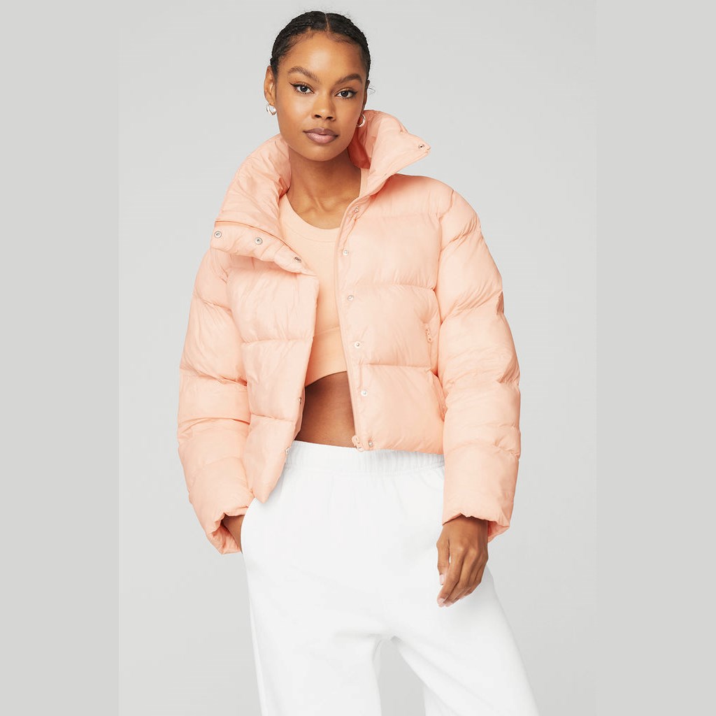 Chaquetas Alo Yoga Gold Rush Puffer Mujer Naranjas | QWDI42637