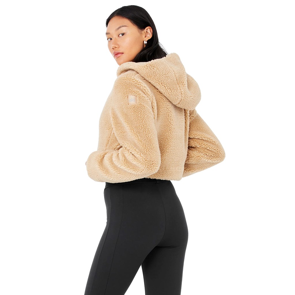 Chaquetas Alo Yoga LA Sherpa Mujer Beige | GPAD02394