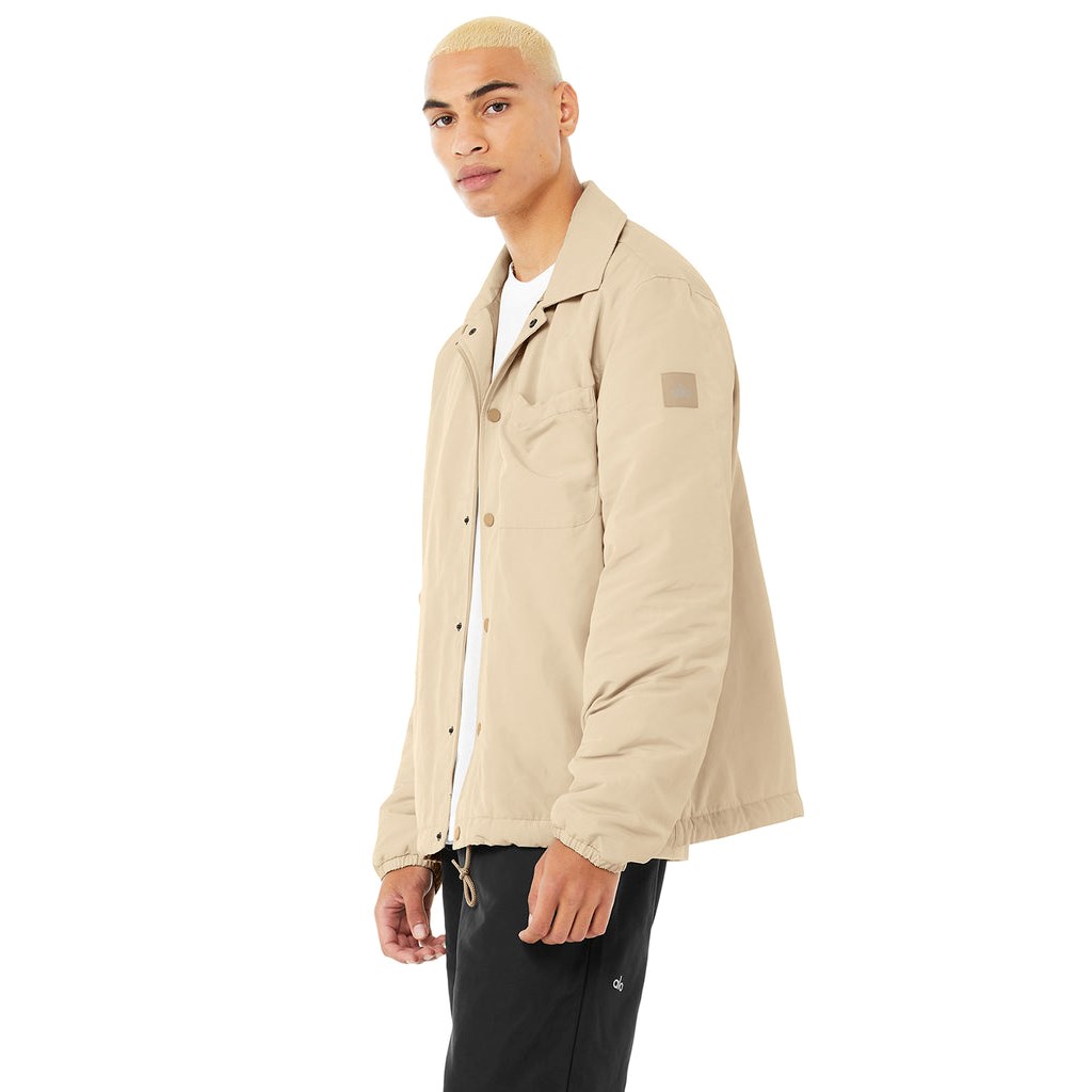 Chaquetas Alo Yoga Legend Hombre Beige | ZKAV40368