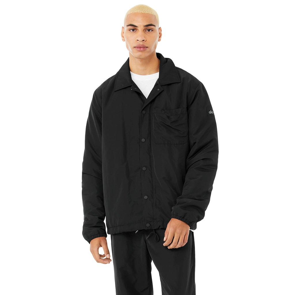 Chaquetas Alo Yoga Legend Hombre Negros | YBDZ91264