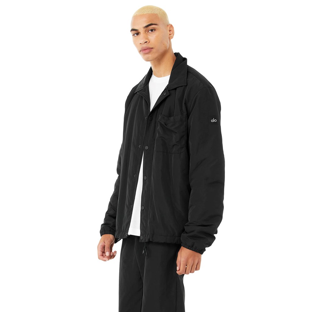 Chaquetas Alo Yoga Legend Hombre Negros | YBDZ91264