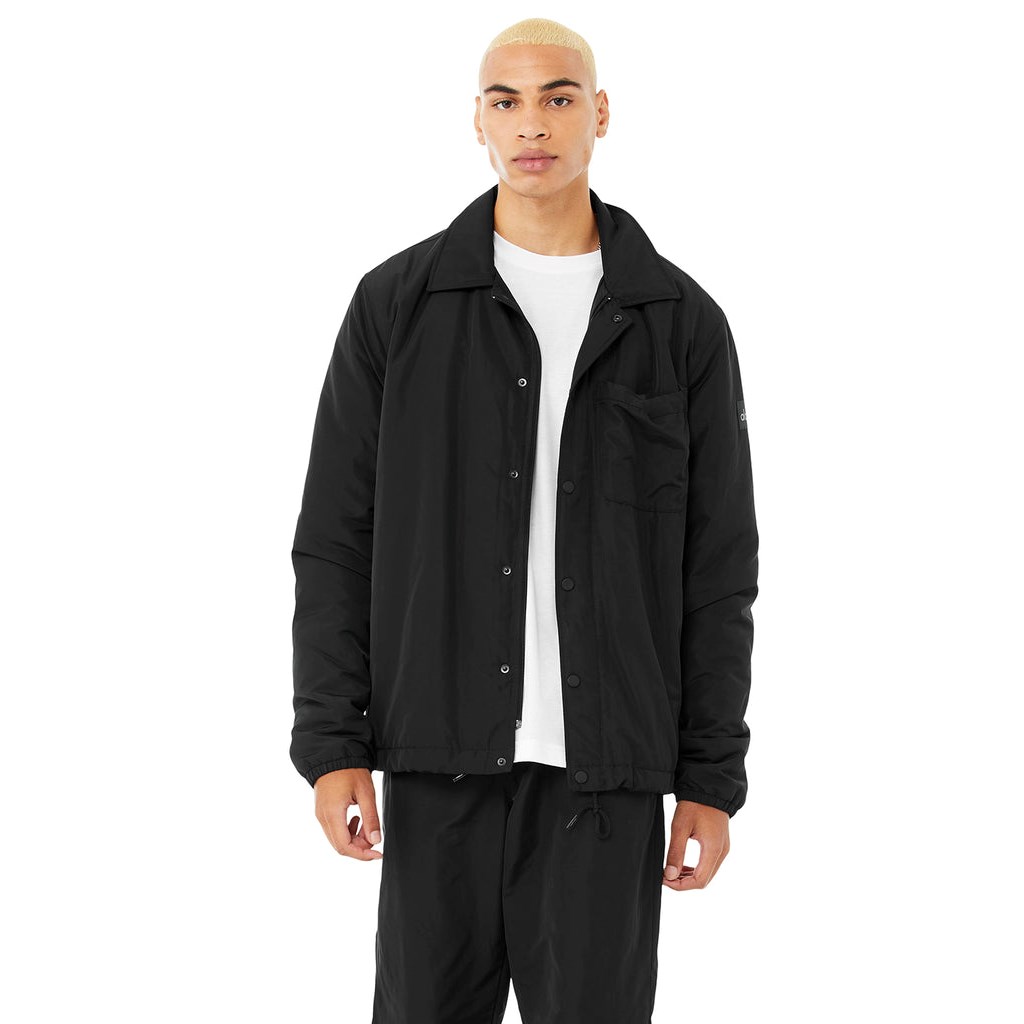 Chaquetas Alo Yoga Legend Hombre Negros | YBDZ91264