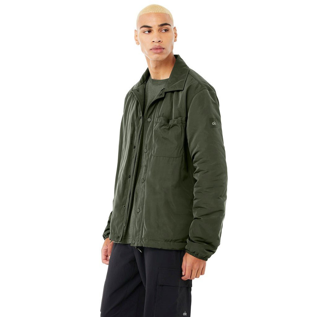 Chaquetas Alo Yoga Legend Hombre Verdes | UYXM48350