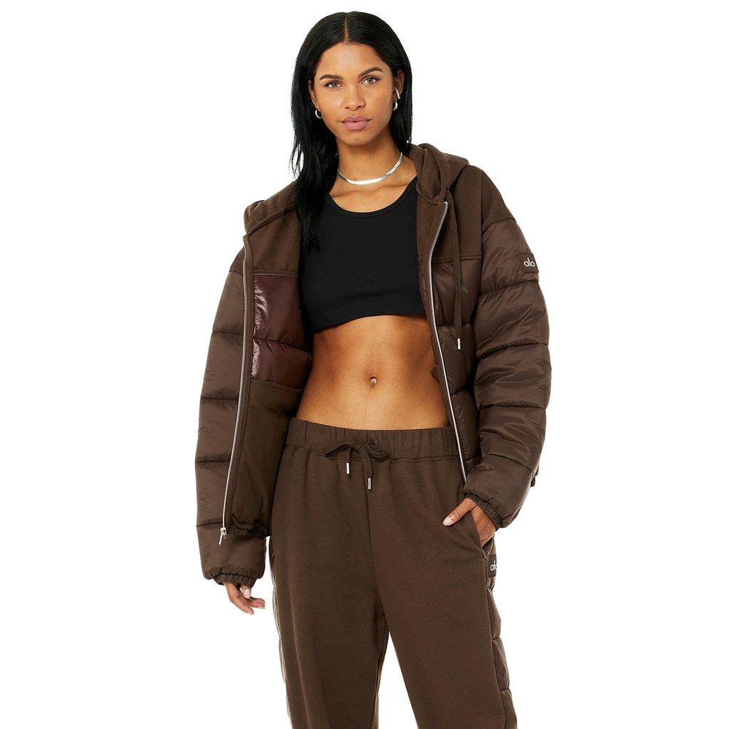 Chaquetas Alo Yoga Mash Up Mujer Marrom | RICN89456