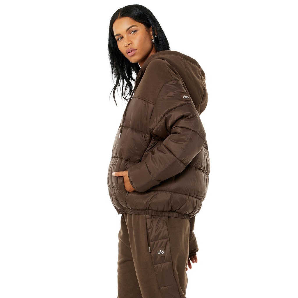 Chaquetas Alo Yoga Mash Up Mujer Marrom | RICN89456