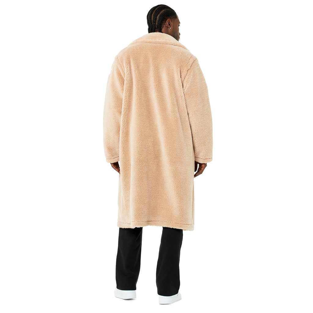 Chaquetas Alo Yoga Oversized Sherpa Trench Hombre Beige | NGAM82793
