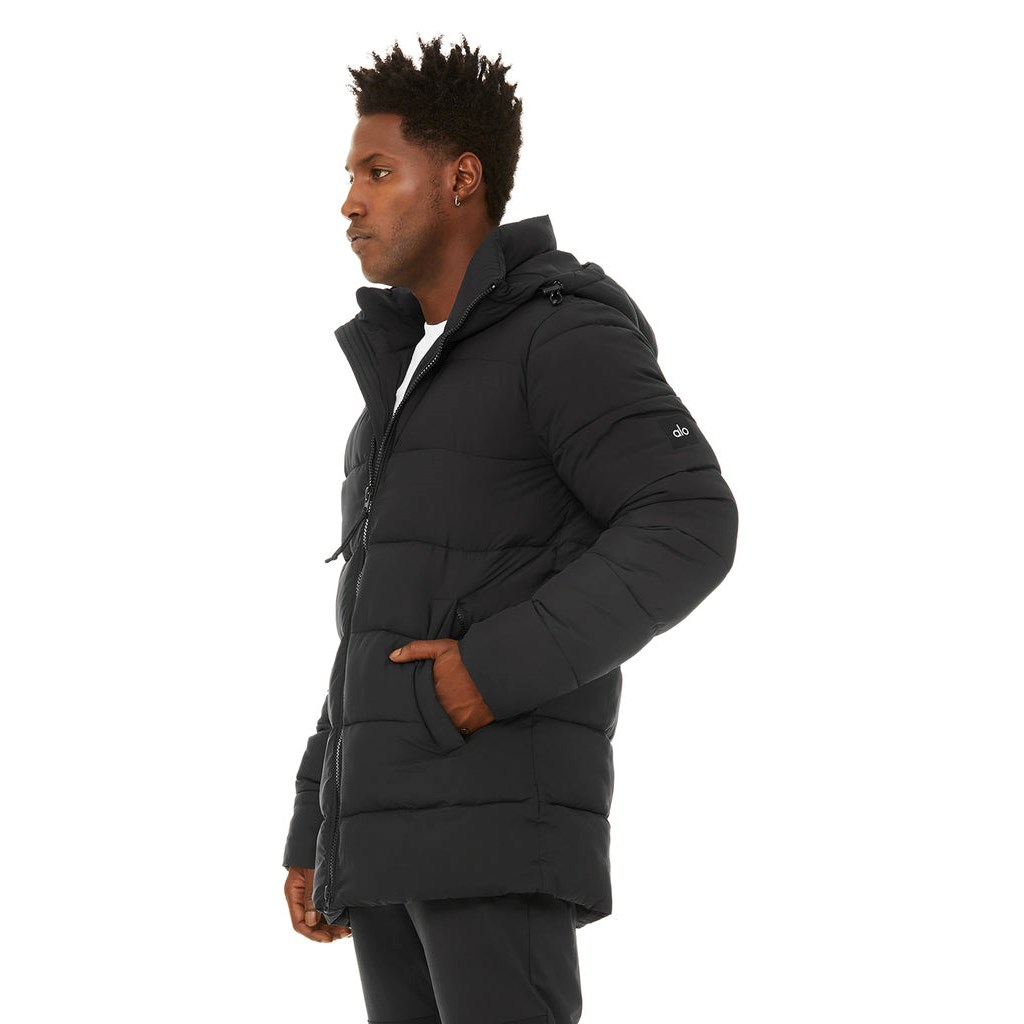 Chaquetas Alo Yoga Polar Puffer Hombre Negros | VKFC73950