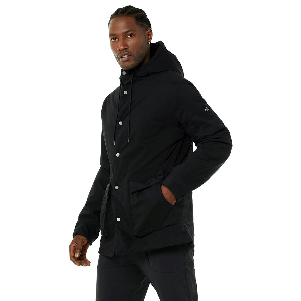 Chaquetas Alo Yoga Roam Insulated Hombre Negros | PJCV98645