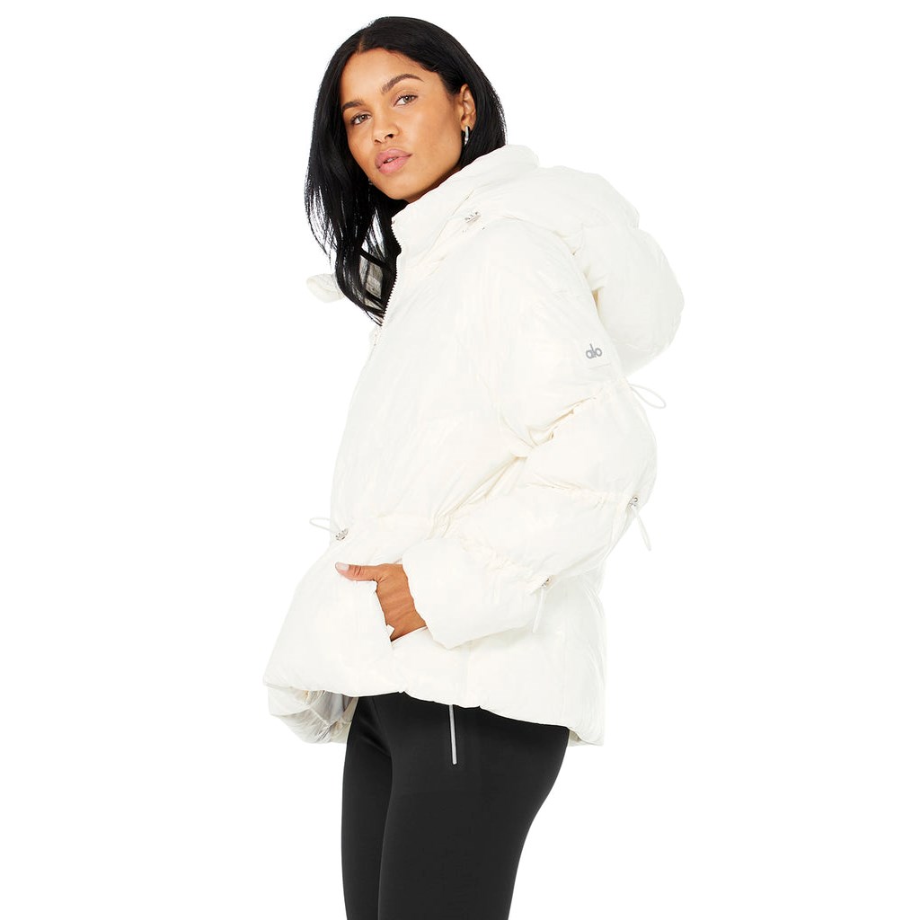 Chaquetas Alo Yoga Stunner Puffer Mujer Blancos | ITBZ03481