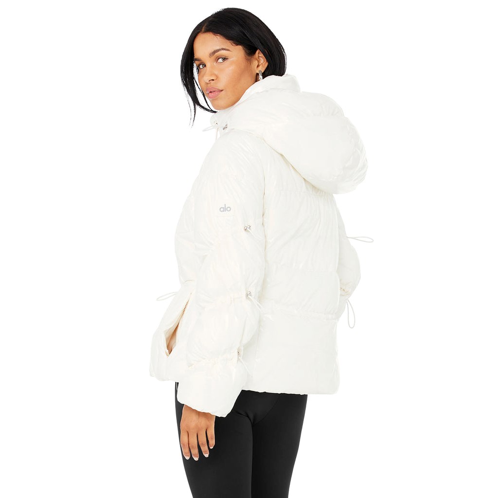Chaquetas Alo Yoga Stunner Puffer Mujer Blancos | ITBZ03481