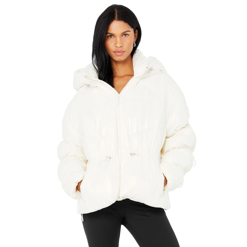 Chaquetas Alo Yoga Stunner Puffer Mujer Blancos | ITBZ03481