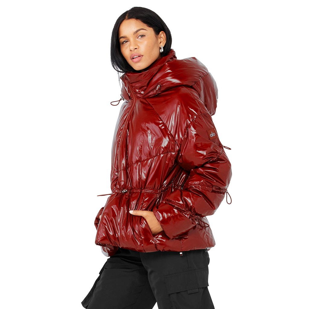 Chaquetas Alo Yoga Stunner Puffer Mujer Rojos | TFNB31054