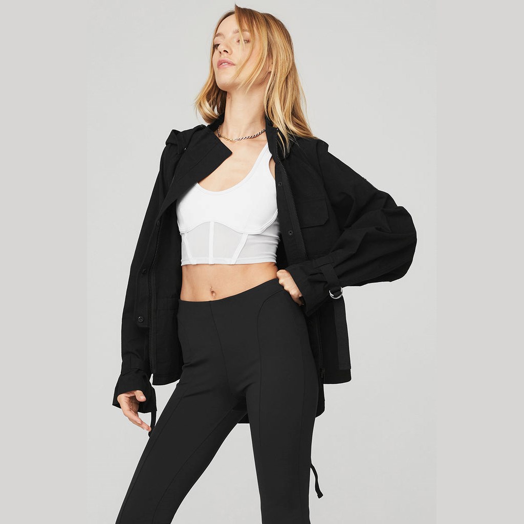 Chaquetas Alo Yoga Surplus Mujer Negros | UZMS56183