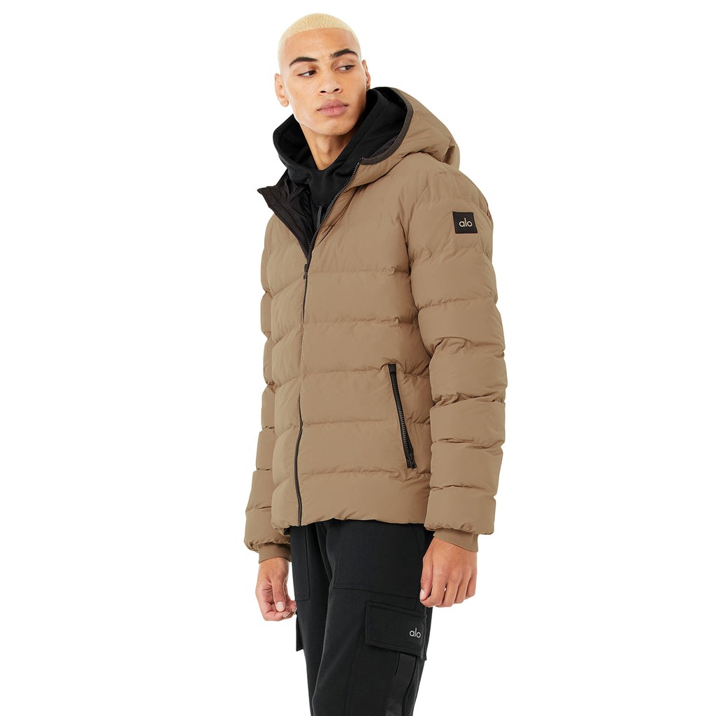 Chaquetas Alo Yoga Vail Puffer Hombre Beige | TNPD40326